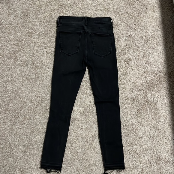 Abercrombie & Fitch Simone distressed black ankle jean size 2 size 26 - Picture 2 of 4